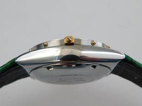 Thumbnail von Breitling Chronomat Stahl Gold weißes Blatt Der Klassiker mit Echt Hai - Lederband