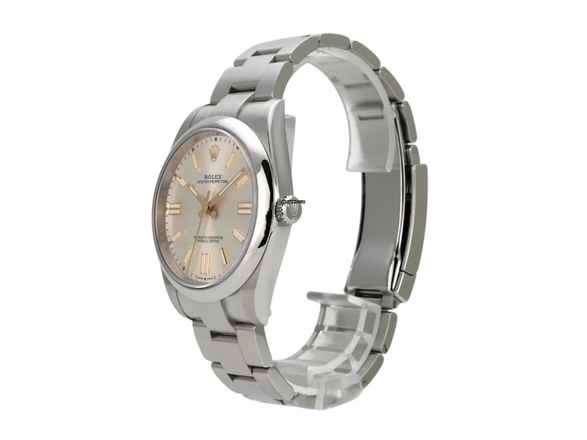  Rolex Oyster Perpetual 41 Ref. 124300 Zifferblatt Silber 