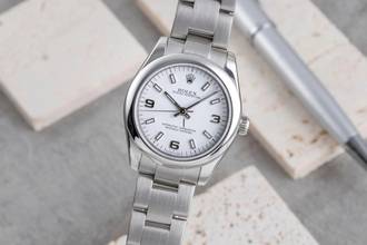 Thumbnail von Rolex Oyster Perpetual 31 White Dial Automatik Edelstahl Damenuhr Ref. 177200