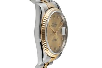 Thumbnail von Rolex Datejust 36 Stahl / Gold Diamond Dial Automatik Herren Ref. 16233 S-Serie