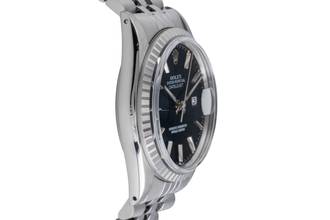 Thumbnail von Rolex Datejust 36 Black Dial Edelstahl Automatik Herrenuhr Ref. 16030 Vintage