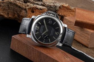 Thumbnail von Panerai Luminor Marina Automatic Edelstahl Herrenuhr Ref. PAM00048 B&P 2010