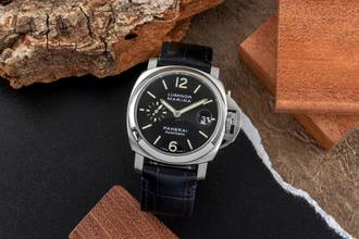 Thumbnail von Panerai Luminor Marina Automatic Edelstahl Herrenuhr Ref. PAM00048 B&P 2010