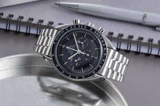 Thumbnail von Omega Speedmaster Professional Moonwatch Chronograph Stahl Handaufzug Ref. 3590.50.00 B&P