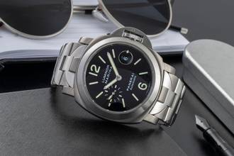 Thumbnail von Panerai Luminor Marina Automatic Stahl / Titan Automatik Herrenuhr Ref. PAM00221