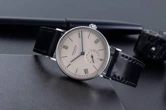 Thumbnail von NOMOS Ludwig 35 Edelstahl Handaufzug Herrenuhr Ref. 201 Box & Papiere 2008