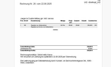 Thumbnail von Jaeger-LeCoultre Serviced (420e) Military Black Gilt Dial WW2 WK2