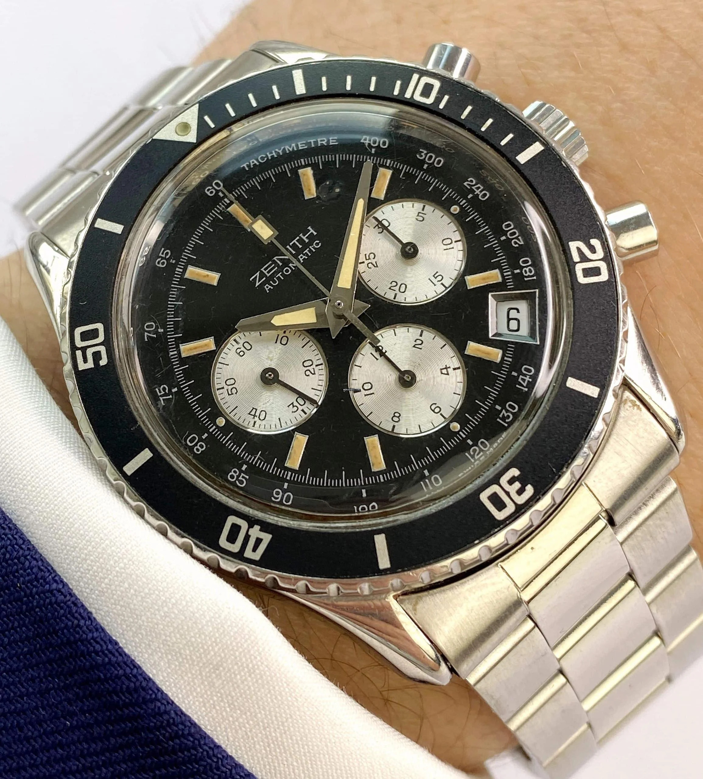  Zenith El Primero Chronograph Serviced el Primero De Luca MK1 First Series Chronograph Automatic ref 01.0040.400 010040400 