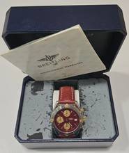 Thumbnail von Breitling Chronomat rare Red Dial B&P
