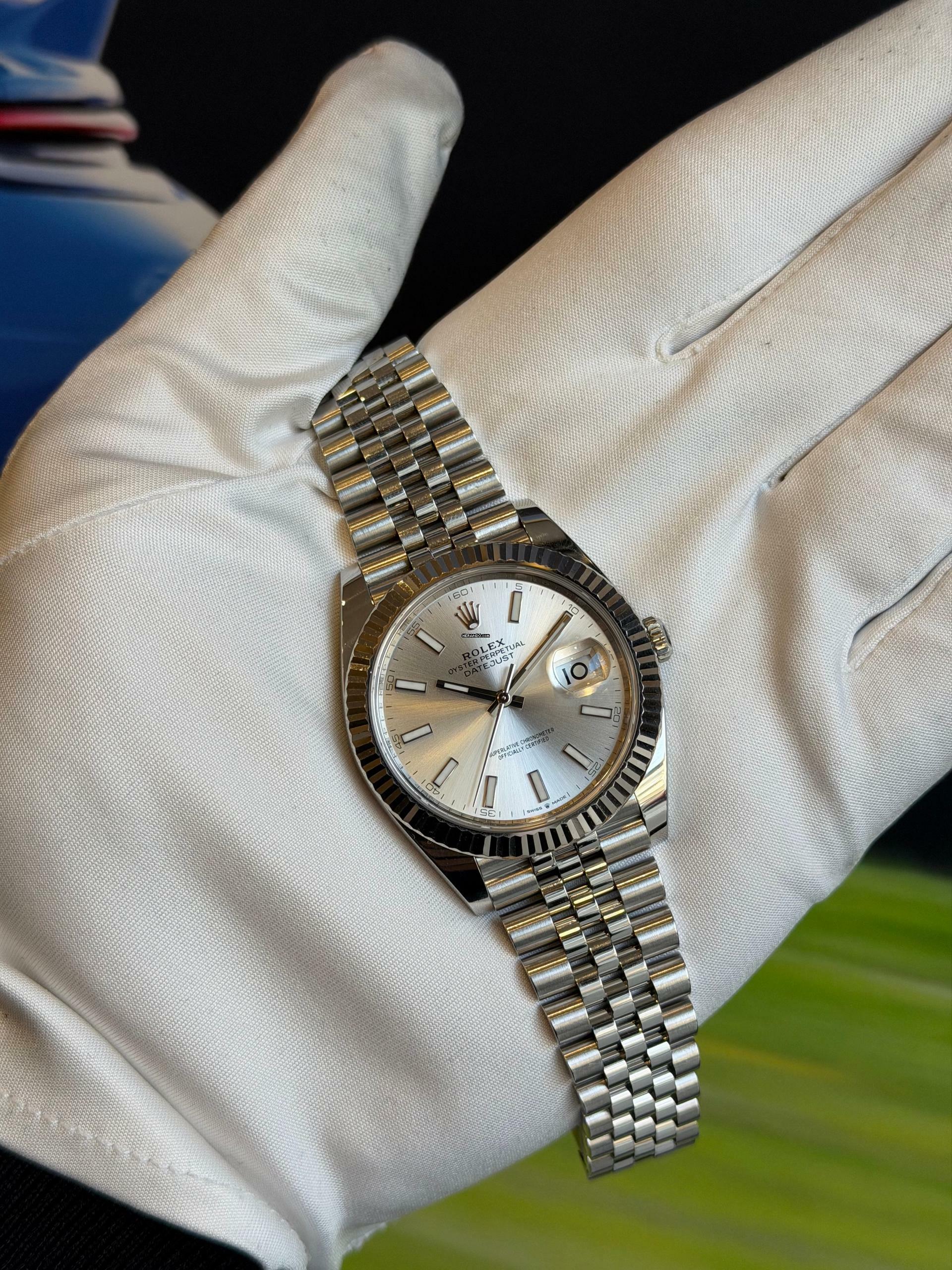 Rolex Datejust 41 Jubilee - Silver - like New - Fullset - 06/2023