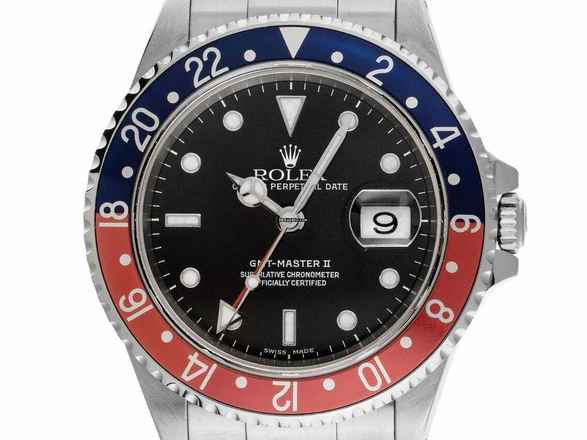  Rolex GMT-Master II Pepsi Ref.16710 2002 Full Set sehr gut Vintage GMT Master II Pepsi 