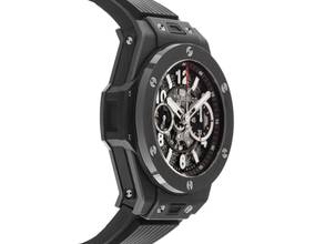 Thumbnail von Hublot Big Bang Unico Black Magic Ref.411.C1.1170.RX 2020 Full Set wie Neu Vintage Big Bang Unico Black Magic Kautschuk Faltschließe