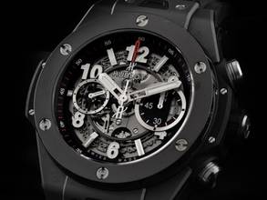 Thumbnail von Hublot Big Bang Unico Black Magic Ref.411.C1.1170.RX 2020 Full Set wie Neu Vintage Big Bang Unico Black Magic Kautschuk Faltschließe