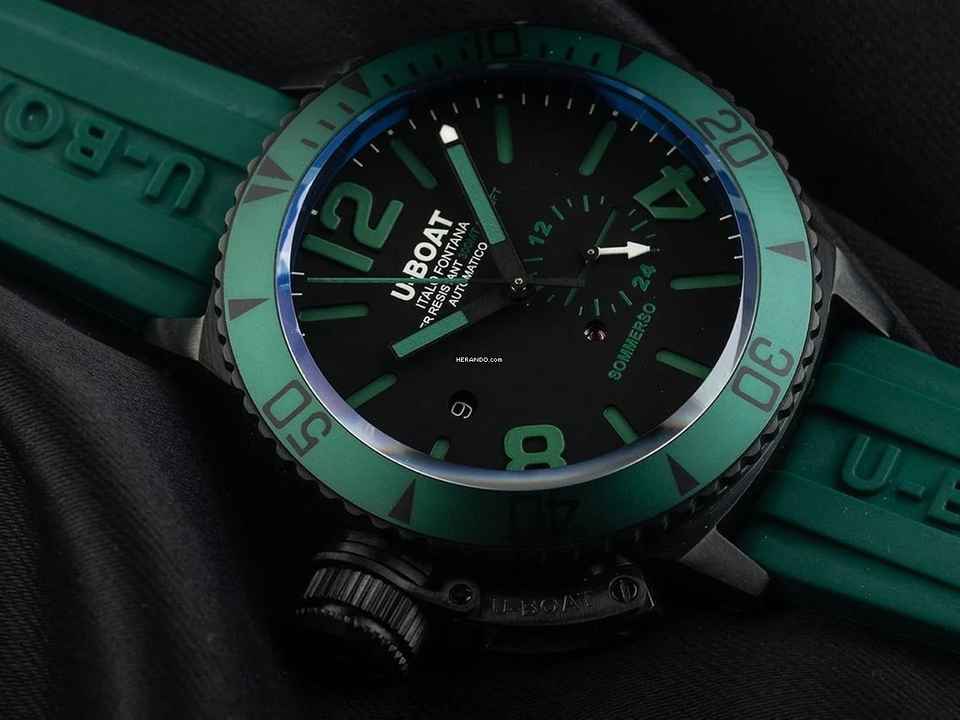  U-Boat Sommerso green Ref.9667 Full Set Neu Sommerso 