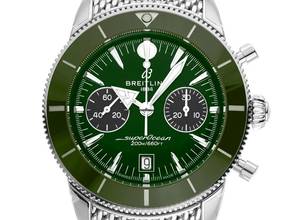 Thumbnail von Breitling Superocean Héritage B01 Ref.AB0156361L1A1 2025 Full Set Ungetragen Superocean Héritage B01 Chronograph 42 Green Dial