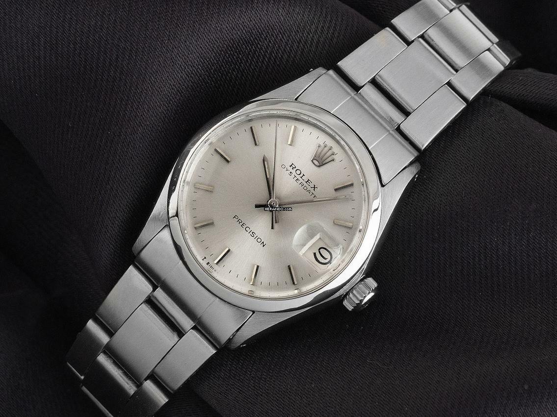  Rolex Oysterdate Precision Ref.6466 1973 Box&Beschreibung sehr gut Vintage Oysterdate Precision Medium open 6/9 