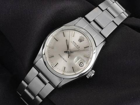  Rolex Oysterdate Precision Ref.6466 1973 Box&Beschreibung sehr gut Vintage Oysterdate Precision Medium open 6/9 