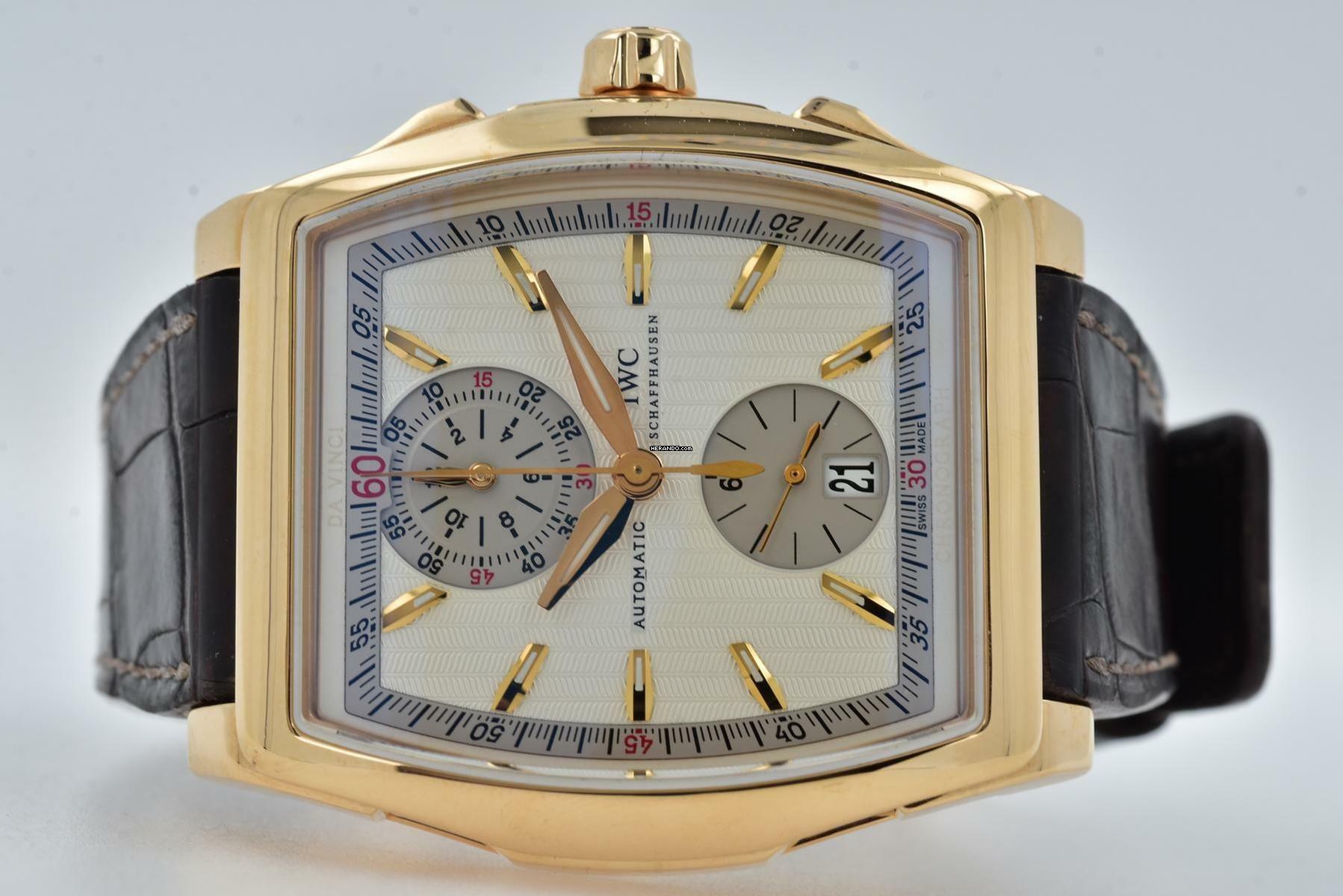IWC Da Vinci Chronograph 18k Yellow Gold IW376418 - Service 03/2024