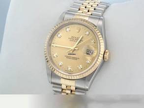 Thumbnail von Rolex Datejust 36 36mm 16233 1995 Stahl Gelbgold 750 Diamanten Automatik Stainless Steel 18kt Yellow Gold Jubilé-band Chronometer Oyster