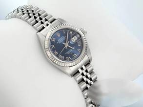 Thumbnail von Rolex Lady-Datejust Stahl Weissgold 750 2002 Automatik Gold Damen Stainless Steel 18kt White Gold Jubilé-band Chronometer Oyster Blue Dial