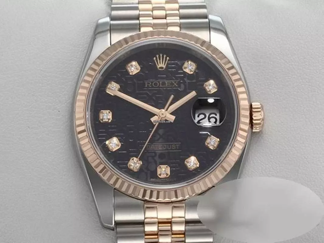Rolex Datejust 36 36mm 116231 2013 Stahl Rosegold 750 Diamanten Automatik