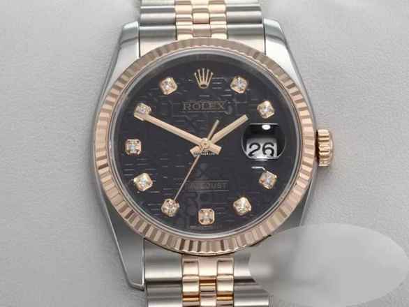  Rolex Datejust 36 36mm 116231 2013 Stahl Rosegold 750 Diamanten Automatik 