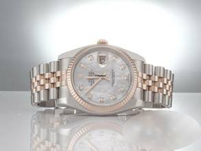 Thumbnail von Rolex Datejust 36 36mm 116231 2013 Stahl Rosegold 750 Perlmutt Diamanten Automatik Stainless Steel 18kt Rose Gold Jubilé-band Chronometer Oyster