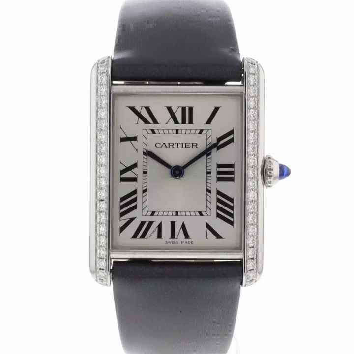  Cartier Tank Must Large Steel Diamonds 
