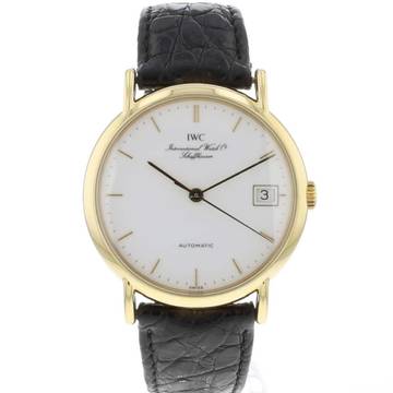  IWC Portofino Automatic 34 White Dial Yellow Gold 