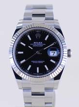 Thumbnail von Rolex Datejust 41 Stahl White Gold black Dial Oysterband B+P 126334 Top