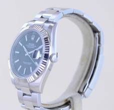 Thumbnail von Rolex Datejust 41 Stahl White Gold black Dial Oysterband B+P 126334 Top