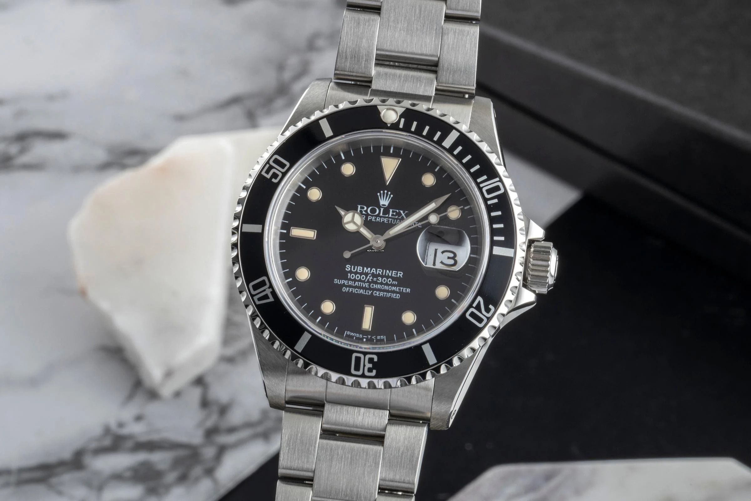  Rolex Submariner Date 40 Stahl Automatik Herrenuhr Ref. 16610 N-Serie 