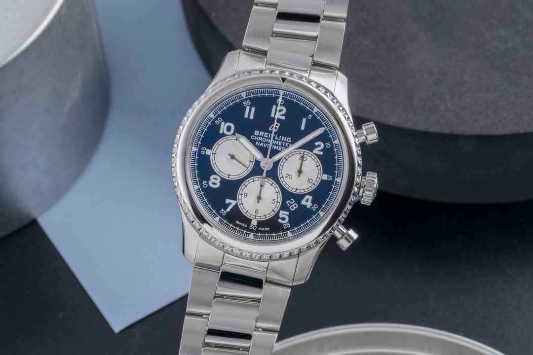  Breitling Navitimer 8 Chronograph Stahl Automatik Herrenuhr AB011713 B&P 