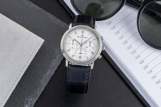 Thumbnail von Blancpain Villeret Chronograph Stahl Handaufzug Herrenuhr Ref. 1180-1127 Box