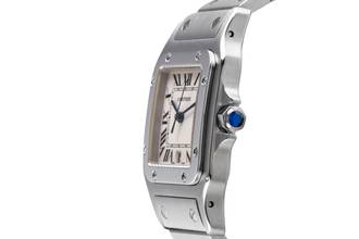 Thumbnail von Cartier Santos Galbée Stahl Quarz Herrenuhr Ref. W20060D6 Papiere 2017