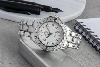 Thumbnail von Breitling Colt Automatic 300M Automatik Datum White Dial Edelstahl Herrenuhr Ref. A17035