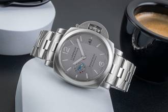 Thumbnail von Panerai Luminor Marina Automatic Stahl Automatik Herrenuhr Ref PAM00977 Box & Papiere 2019