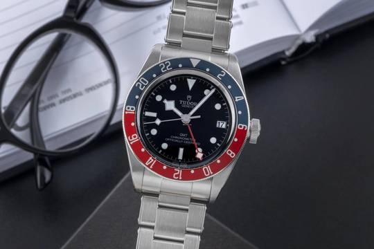  Tudor Black Bay GMT Edelstahl Automatik Herrenuhr Ref. 79830RB-0001 B&P 2021 