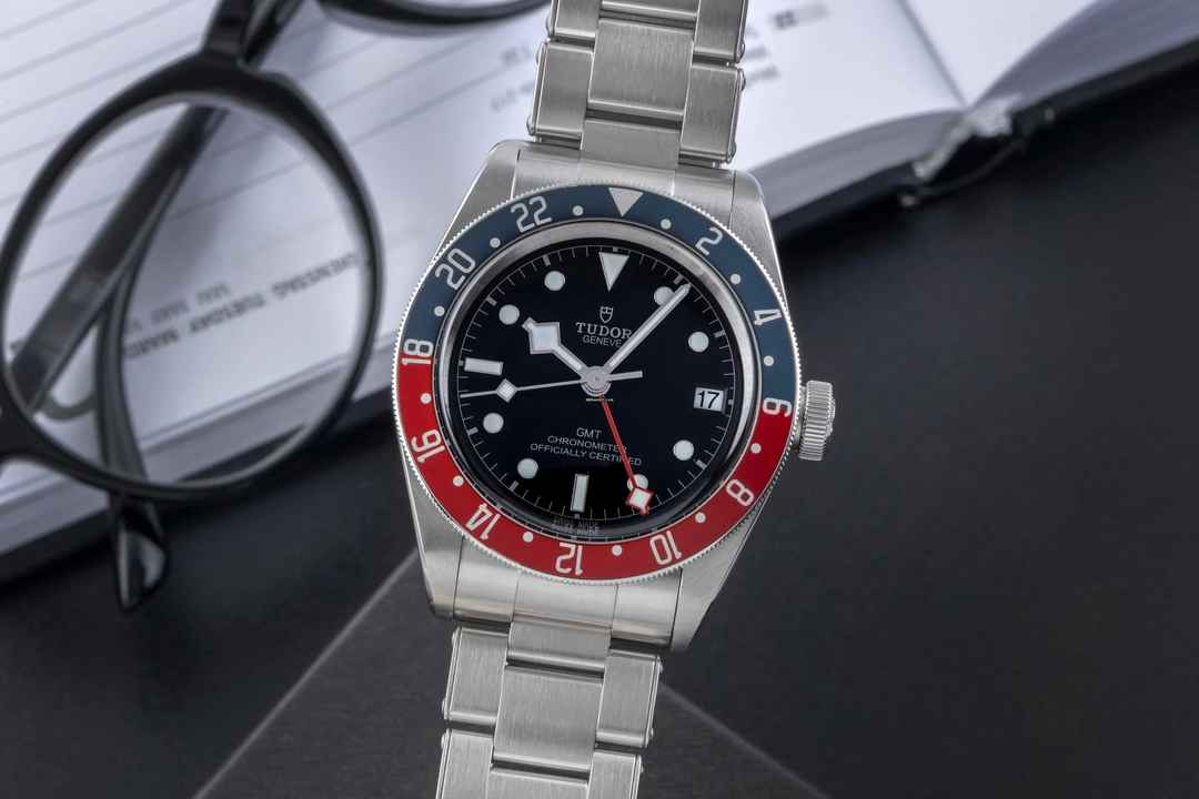  Tudor Black Bay GMT Edelstahl Automatik Herrenuhr Ref. 79830RB-0001 B&P 2021 