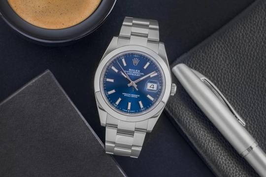  Rolex Datejust 41 Silver Dial Edelstahl Automatik Herrenuhr Ref. 126300 B&P 2019 