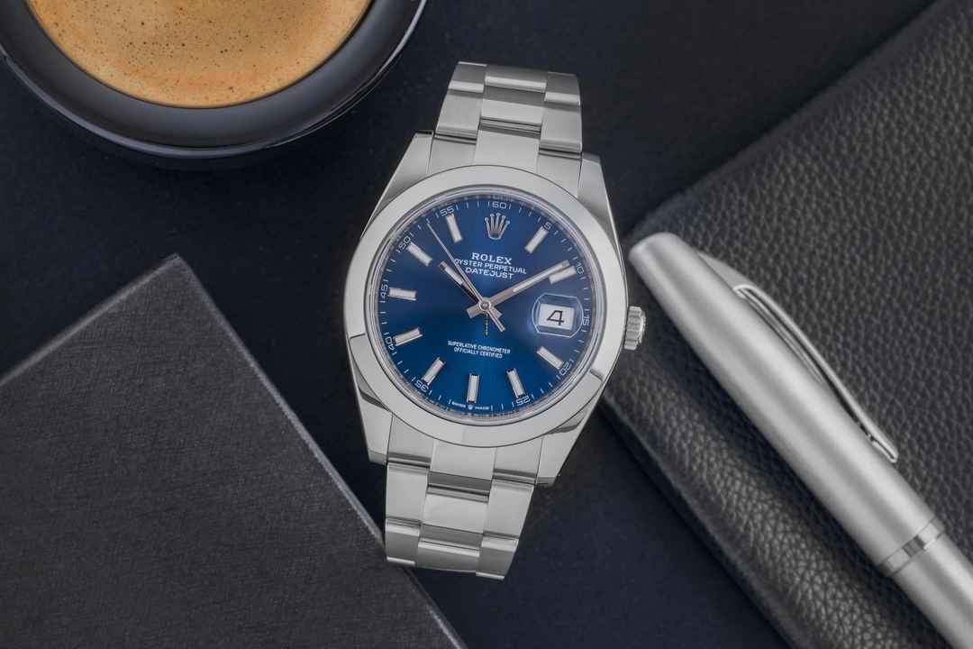  Rolex Datejust 41 Silver Dial Edelstahl Automatik Herrenuhr Ref. 126300 B&P 2019 