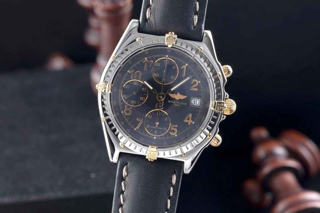  Breitling Chronomat Chronograph Stahl / Gold Automatik Herrenuhr Ref. B13050.1 