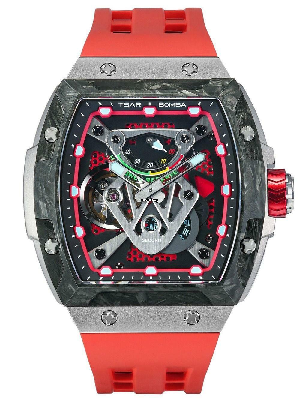  Tsar Bomba TB8216TF-02 Herrenuhr Neutron Limited Edition Automatik 46mm 5ATM 