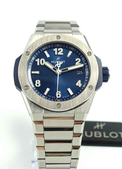  Hublot Big Bang Integrated Time Only Titanium Blue Hublot Box and E-Warranty 12-2025 