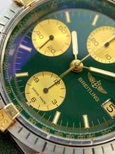 Thumbnail von Breitling Chronomat Serviced (560e) Chronomat Vintage Chronograph Green Grün 81950 81950