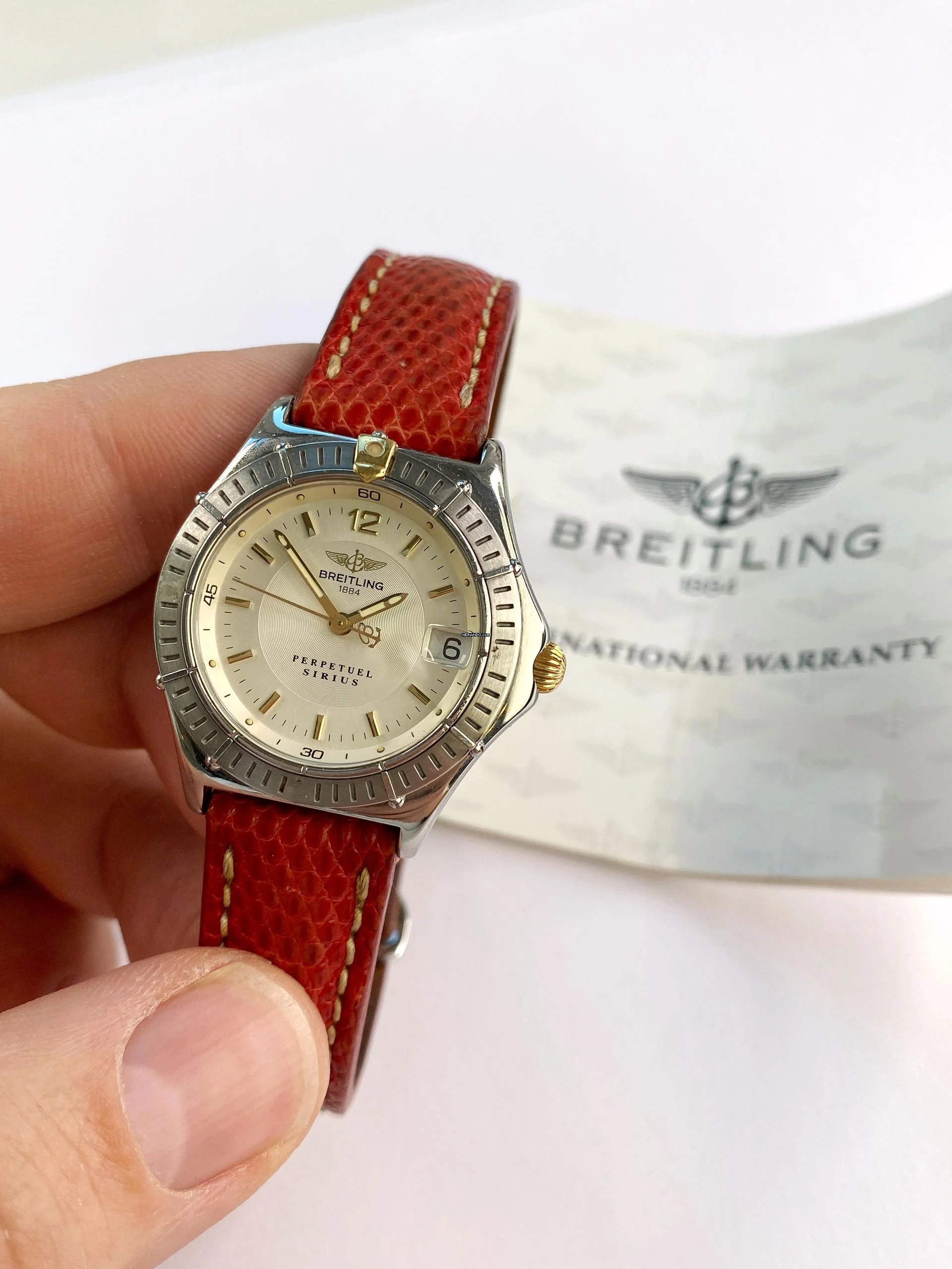  Breitling Perpetuel Sirius Lady Damen Qaurtz ref B62022 Full Set Box Papiere B62022 