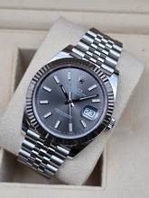 Thumbnail von Rolex Datejust 41 41mm 126334 Slate/Grey dial Jubilee Like New Full Set 3-2023