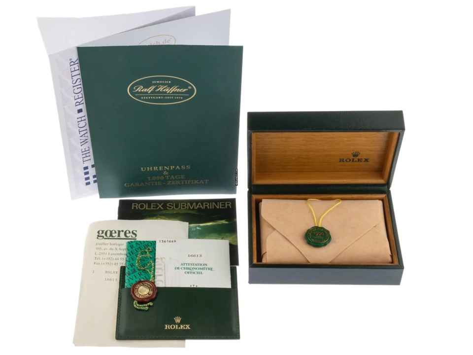  Rolex Submariner Date Ref.16613 1996 Full Set sehr gut Vintage Submariner Date 