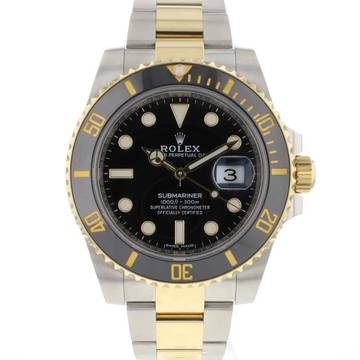  Rolex Submariner Date Steel Gold Black Dial 