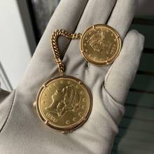 Thumbnail von Piaget Coin watch 20 dollars U.S.A. to double eagle yellow gold 18KT